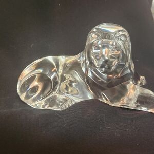 Clear Glass Art Sculpture